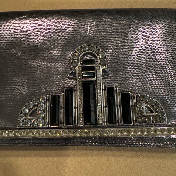 Etro Silver Metallic Shoulder Bag with Chain - Picture 3 of 13